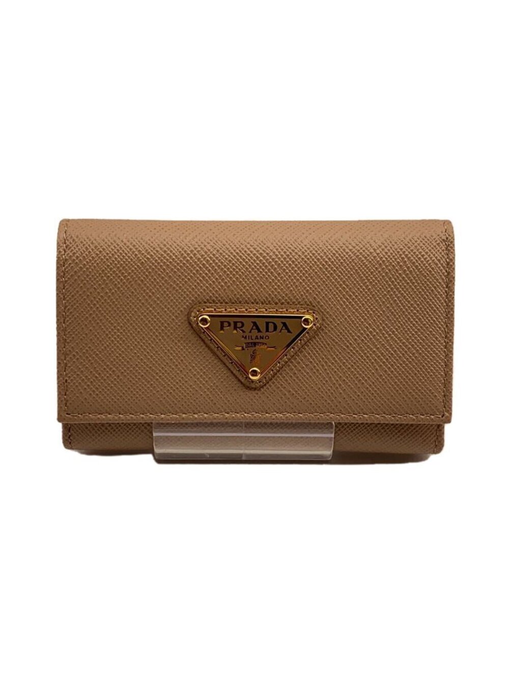 Prada Key Case Wallet Leather Pink